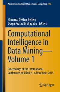 Produktbild: Computational Intelligence in Data Mining-Volume 1