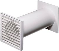 Produktbild: Wallair N37824 Rundrohr-L&uuml;ftungssystem 100 Kunststoff (&Oslash; x L) 10cm x 48cm Wei&szlig;
