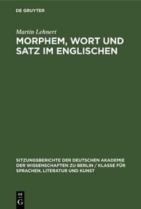 Produktbild: Morphem, Wort und Satz im Englischen