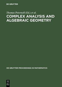 Produktbild: Complex Analysis and Algebraic Geometry