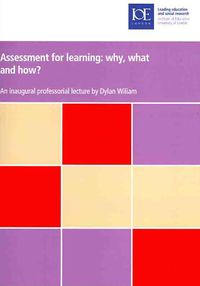 Produktbild: Wiliam, D: Assessment for learning