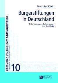 Produktbild: B&uuml;rgerstiftungen in Deutschland