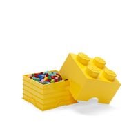 Produktbild: LEGO Aufbewahrungsstein 4 Noppen Gelb