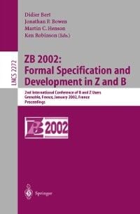 Produktbild: ZB 2002: Formal Specification and Development in Z and B
