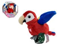 Produktbild: Happy Yappers 506128 - Roter Papagei, Interaktiver Pl&uuml;schvogel
