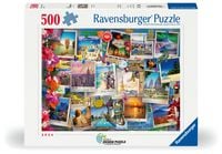 Produktbild: Erwachsenenpuzzle 500 Teile - Weltreise - Pinnwand
