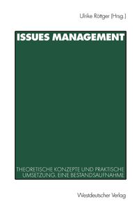 Bild vom Artikel Issues Management in Wirtschaft und Politik vom Autor Ulrike Röttger