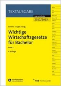 Produktbild: Wichtige Wirtschaftsgesetze f&uuml;r Bachelor 1