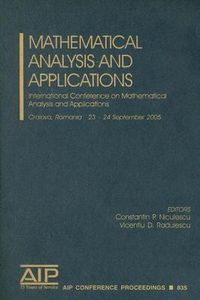 Produktbild: Mathematical Analysis and Applications