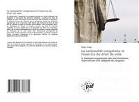 Produktbild: La nationalit&eacute; congolaise et l'exercice du droit de vote