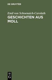 Produktbild: Geschichten aus Moll