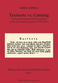 Produktbild: Textsorte vs. Gattung
