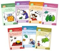 Produktbild: Paket: Lesef&ouml;rderung mit Mathe-R&auml;tseln - 7 Lesehefte