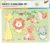 Produktbild: FOLIA&reg; Schablonen-Set Kreativ, Zoo