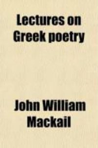 Produktbild: Lectures on Greek Poetry