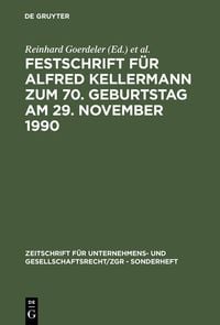 Produktbild: Festschrift f&uuml;r Alfred Kellermann zum 70. Geburtstag am 29. November 1990