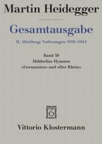 Produktbild: H&ouml;lderlins Hymnen "Germanien" und "Der Rhein" (Wintersemester 1934/35)