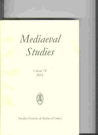 Produktbild: Mediaeval Studies, Volume 74