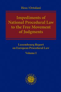Produktbild: Impediments of National Procedural Law to the Free Movement of Judgments