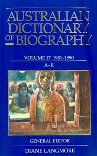 Produktbild: Australian Dictionary of Biography Vol 17 A-K