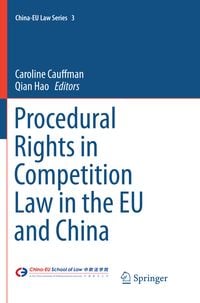 Produktbild: Procedural Rights in Competition Law in the EU and China