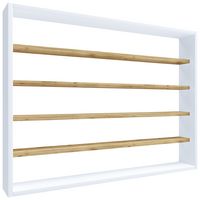 Produktbild: Holz Wandregal Gew&uuml;rzregal Regal K&uuml;che Esaldi L