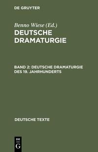 Produktbild: Deutsche Dramaturgie des 19. Jahrhunderts