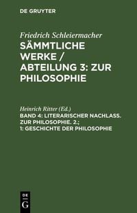 Produktbild: 1. Geschichte der Philosophie