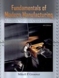 Produktbild: Groover, M: Fundamentals of Modern Manufacturing