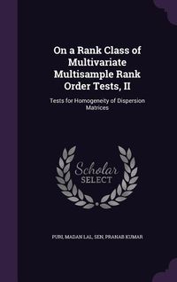 Produktbild: On a Rank Class of Multivariate Multisample Rank Order Tests, II