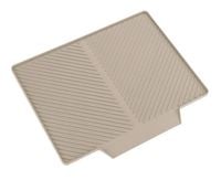 Produktbild: Abtropfmatte Mod. Nelia, beige, Kunststoff, 34x40x3 cm, geneigte Fl&auml;che f&uuml;r Wasserablauf