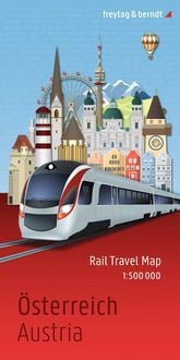 Produktbild: freytag & berndt Rail Travel Map &Ouml;sterreich 1:500.000