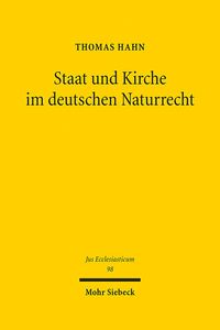 Produktbild: Staat und Kirche im deutschen Naturrecht