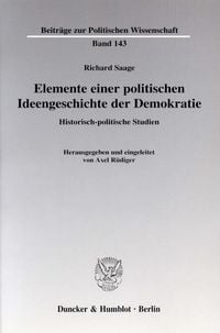 Produktbild: Elemente einer politischen Ideengeschichte der Demokratie.