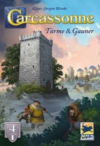 Produktbild: Hans im Gl&uuml;ck HIGD0134 - Carcassonne, T&uuml;rme & Gauner (Auflage 2025), 4. Erweiterung