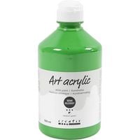 Produktbild: Creativ Company Acrylfarbe, Mattgl&auml;nzend, Deckend, Mediumgr&uuml;n, 500 ml/ 1 Fl.