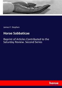 Produktbild: Horae Sabbaticae
