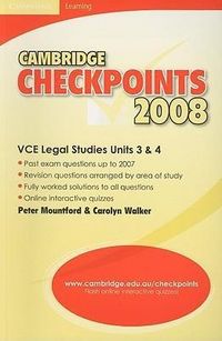 Produktbild: Mountford, P: Cambridge Checkpoints Vce Legal Studies Units