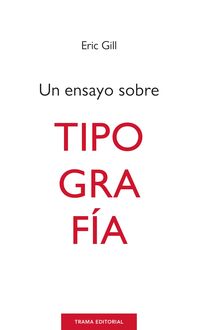 Produktbild: Un ensayo sobre tipograf&iacute;a