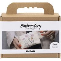 Produktbild: Creativ Company Mini Kreativ Set Sticken, Kosmetiktasche, Creme