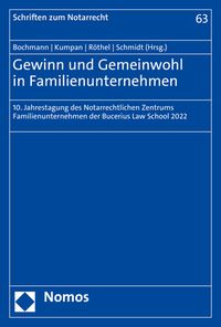 Produktbild: Gewinn und Gemeinwohl in Familienunternehmen