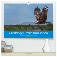 Produktbild: Greifv&ouml;gel - wild und sch&ouml;n (hochwertiger Premium Wandkalender 2026 DIN A2 quer), Kunstdruck in Hochglanz