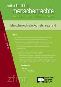 Produktbild: Menschenrechte im Ausnahmezustand