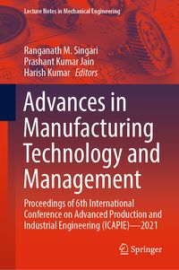 Produktbild: Advances in Manufacturing Technology and Management
