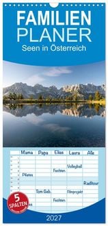 Produktbild: Familienplaner 2027 - Seen in &Ouml;sterreich mit 5 Spalten (Wandkalender, 21 x 45 cm) CALVENDO