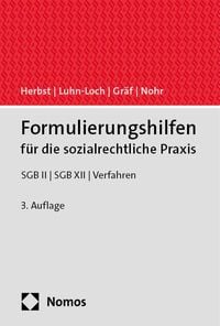 Produktbild: Formulierungshilfen f&uuml;r die sozialrechtliche Praxis