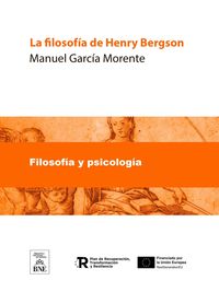 Produktbild: La filosof&iacute;a de Henri Bergson