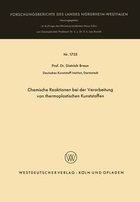 Produktbild: Chemische Reaktionen bei der Verarbeitung von thermoplastischen Kunststoffen