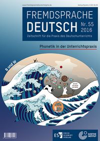 Produktbild: Fremdsprache Deutsch - - Heft 55 (2016): Phonetik in der Unterrichtspraxis