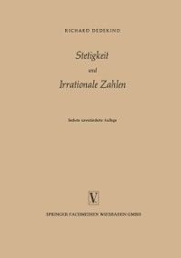Produktbild: Stetigkeit und Irrationale Zahlen